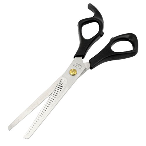 uxcell 6.9" Black Handle Makeup Tool Hair Cutting Thinning Shear Scissors