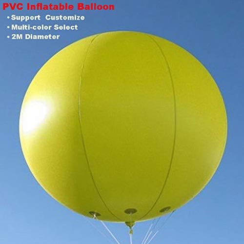 Xucus 2M PVC Advertising Inflatable Giant Balloon Round Sky Ballon Suppot Customized Multi-Color Optional
