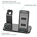Conido Wireless Charger Compatible iPhone, 3 in 1 Charging Stand Compatible Apple Watch AirPods Charging Station Stock Holder Compatible iPhone X/8 Plus/8 AirPods/Apple Watch Series 3/2/1 (Black)