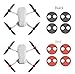 Tineer Aluminum Motor Cover Cap 4 Pieces for DJI Mavic Mini/Mini 3 Pro Drone Accessory - Dustproof,Waterproof,Scratchproof Protection Case Cover Mounts (Red)