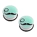 Glow In The Dark Mustache Monocle Plugs Pair Single Flared Acrylic Ear Gauges (2 Pieces)