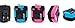 LOOP World Travel Adapter, Worldwide [US UK EU AU/CN] Charger with 3000mAh Power Bank, Dual Smart Power USB Charging Ports & Universal AC Socket - Safety Fused (Pink)