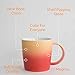 Ombré Color Collection, Gradient Mug, Cool Coffee Mugs/Tea Cups,12oz Bone China, Dishwasher & Microwave Safe by Root7 (Magma, 1)