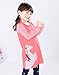 Fiream Girls Crewneck Long Sleeve Dress Christmas Unicorn Gifts for Girls(160Pink,5T/5-6YRS)