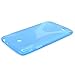 LK X Design Slim TPU Gel Rubber Soft Skin Case Cover for LG G Pad V400 7.0 & Free Stylus Pen + Screen Protector (LG V400-Blue)