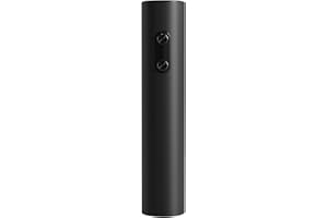 ELMWAY Electric Wine Opener, Battery Operated Wine Bottle Opener, Cordless Wine Corkscrew Remover, Automatic Wine Opener Accessories for Home Bars - Black(Foil Cutter & 4 x AA Batteries Not Included)