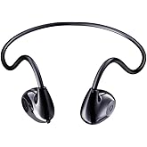 HDKKE Open Ear Headphones Wireless Bluetooth, Air Conduction Headset Wireless Earbuds, Sports Headphones with HD Stereo Sound, Secure Fit Earhooks, 24H Playtime, Calling for Gym(Black)