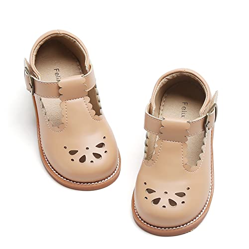 Felix & Flora Toddler Little Girl Mary Jane Dress Shoes - Ballet Flats for Girl Party School Shoes