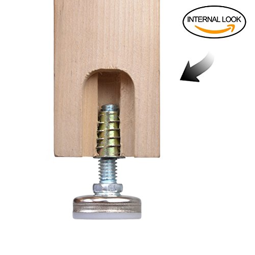 2 Furniture+Levelers+Adjustable+Thread+Diameter