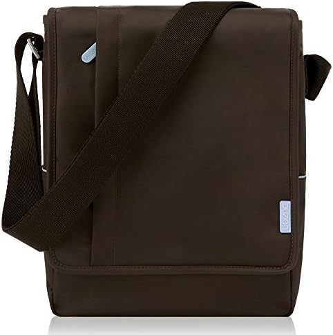 iPad Pro 9.7 Messenger Bag, Duzign Carrier Vertical Messenger Bag (Brown)