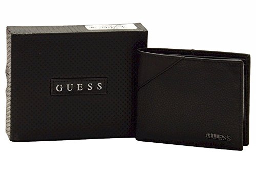 Guess Men's Monterrey Passcase Wallet, Black, One Size