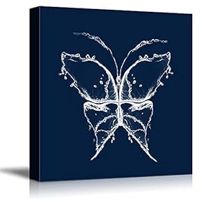 signwin Canvas Wall Art Dynamic Water Splash Butterfly...