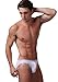 99extra Underwear, Men's Super Breathable Modal Low Rise Skinny Bikini - White(M)