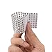 Digoon Napkin Rings Rhinestone Napkin Rings Adornment For Wedding Party (100 PCS, Silver)