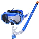 shouldbuy Swimming Studying Goggles Diving Mask Snorkel Set (for Age 3-11)