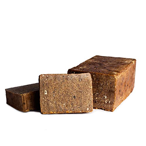 African Black Soap - Use as a Body and Face Wash - Melt the Bar to Make Liquid Soap or Shampoo - Contains Moisturizing Unrefined Shea Butter - 16 oz by Better Shea Butter - Thumbnail 2