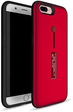 iPhone 7 plus &amp; iPhone 8 plus Case, YAZHAN Heavy Duty Protection Slim Protective Rugged Dual Layer Corner Cushion Design [Camera Protection] for Apple iPhone 7 plus / iPhone 8 plus (Red)