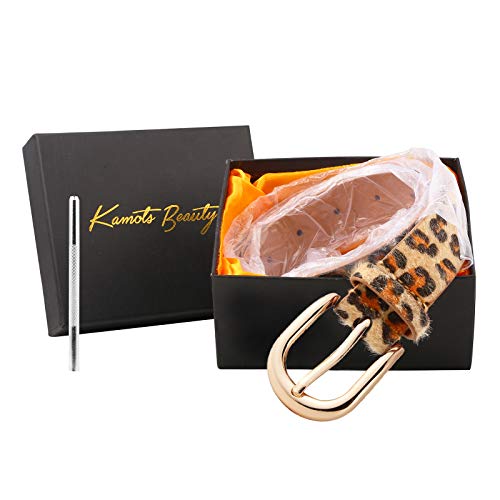 2019 Leopard Suede Women Dress Belts for Jeans 2.8mm Shiny Vintage Designer Casual Girl PU Leather Pants Waist Belts