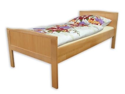 Erst-Holz® Seniorenbett extra hoch Einzelbett 90x200 Buche-Bettgestell Natur ohne Rollrost 60.70-09 oR