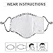 Mouth Face Cotton Reusable and Washable Fashion Cute Adjustable Half Cloth for Sports, Running，Outdoor Windproof （Unisex）