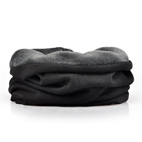Unisex Cotton Beanies Hat Fashion Cap Sleeve Head Cap for Women and Men (Black)