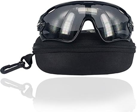 Go Sport Sunglasses | Superb UV400 Protection Black Sport Sunglasses with Shatterproof Lenses and Comfortable Frame for Cycling Running Hiking Fishing Mountain Biking | Include Black Case | 1201