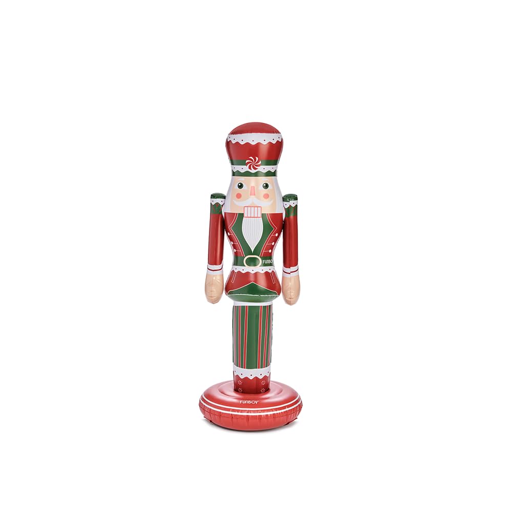 Photo 1 of FUNBOY Peppermint Inflatable Nutcracker – 3.5ft Tall Indoor/Outdoor Holiday Decoration – Christmas Yard & Porch Decor