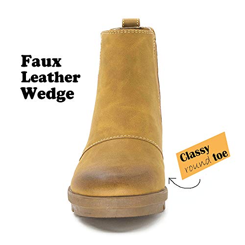 Athlefit-Womens-Wedge-Chelsea-Boots-Comfortable-Ankle-Wedge-Booties