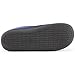HomeIdeas Men's Woolen Fabric Memory Foam Anti-Slip House Slippers, Autumn Winter Breathable Indoor Shoes (Large / 11-12 D(M) US, Navy Blue)