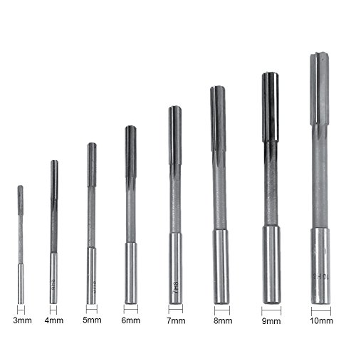 8pcs HSS H8 Straight Shank Chucking Machine Reamer Milling Cutter Tool Set 3/4/5/6/7/8/9/10mm