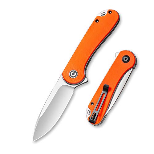 CIVIVI Elementum Folding Pocket Knife, 2.96" D2 Satin Blade,G10