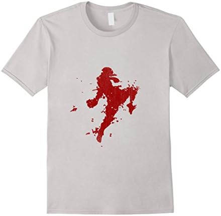 Men's Blood Red Muay Thai -T-Shirt - Mens Medium Silver