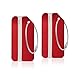 Aluminum Luggage Tag for Luggage Baggage Travel Identifier by LKERLAN (Red 2pcs)