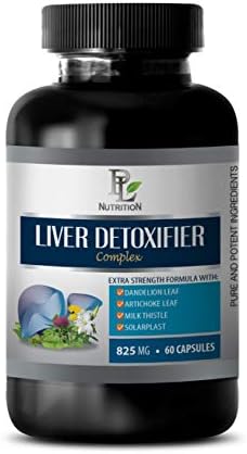 Liver Support Artichoke - Liver DETOXIFIER Complex 825MG - Extra Strength Formula - Milk Thistle Dandelion Artichoke - 1 Bottle 60 Capsules