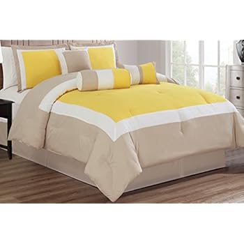 Amazon.com: 7 Pieces Luxury Coral Orange, Grey and Tan