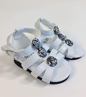 white sandals in store