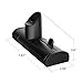 3 in 1 Stand for Apple Watch iPhone AirPods Holder Docking Station Dock Silicone Support for iWatch 4/3/2/1/ AirPods/iPhone XR/XS /8/8 Plus/ 7/7 Plus Black (3 in 1 Stand)