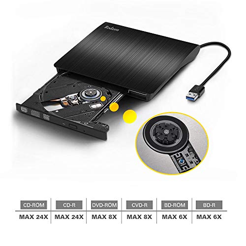 External DVD Drive,Rodzon USB 3.0 CD/DVD +/RW DVD CD ROM