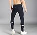 Przewalski Men's Winter Thermal Padded Cycling Tights, Brushed Fleece Bike Pants - Warm & Breathable Black Medium