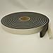 JVCC Low-Density PVC Foam Tape [Single-Sided, Closed Cell] (SCF-01): 1/4 in. x 75 ft. x 1/8 in. Thick (Black)