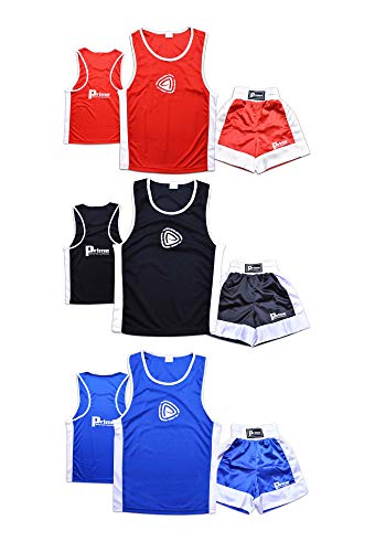 image for Prime Sports Kids Boxing Set Top & Shorts 2 Pcs Set Satin Fabric For 0