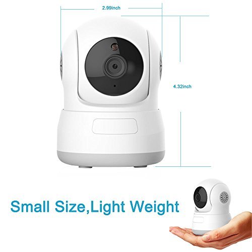 Wireless IP Camera, LUXJET 720P WiFi Home Security Surveillance Camera for Elder/ Pet/Nanny/ Baby Monitor, Pan/Tilt/Zoom, Motion Detection, Two-Way Audio & Night Vision