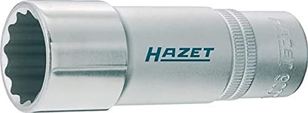 HAZET 900TZ-20.8-13/16 85 mm 12-Point Traction Profile Socket - Chrome-Plated/Polished