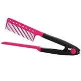 ReNext 2 Pcs DIY Salon Hairdress Hairdressing Styling Hair Straightener V Shape Comb