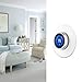 Wall Plate Cover for Nest Learning Thermostat 3rd 2nd 1st Generation 3D Stereoscopic Plastic Round Fingerprint Resistant Bracket Mount(Not Compatible with Nest E)-White