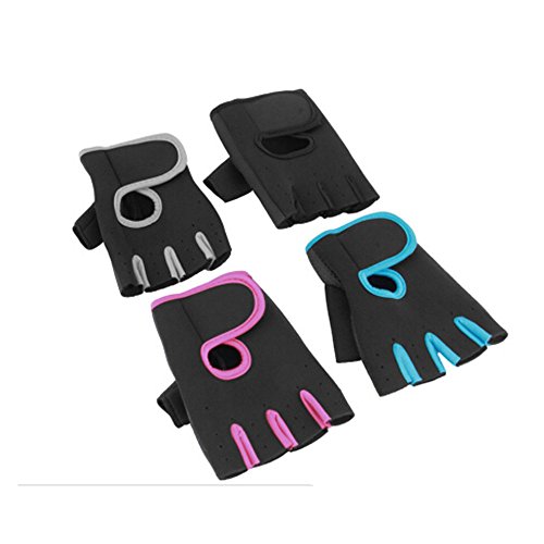 TXIN Choose Size Women Weight Lifting Gloves Fitness Gym Exercise Training (Blue,M)