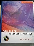 Complete Business Statistics, Aczel, Amir D., 0072286814