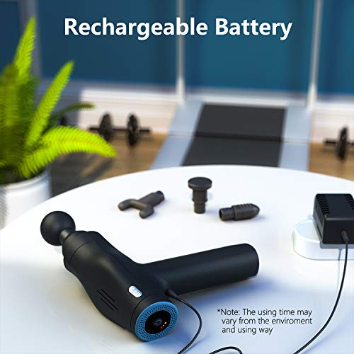 Dolamee Percussion Massage Gun, Professional Cordless Handheld Deep Tissue & Muscle Massager with 4 Speeds and Quiet Brushless Motor - Thumbnail 2
