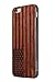 JuBeCo® iPhone 6/6S Plus 5.5inch Wooden Case, Genuine Bamboo Wood Case for iPhone 6/6S Plus(5.5inch) - Handmade Wood & Slim Durable Polycarbonate Bumper (us Flag Rosewood)