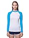 Women's Long Sleeve Performance Athletic Rashguard UV Sun Protection UPF 50+ Swim suit Surf Tee